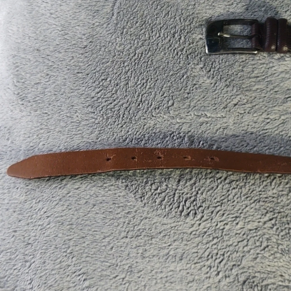 Lejon Genuine Leather Snakeskin Belt Sz 38
